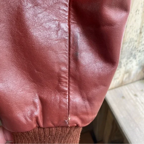 Members Only Brown Leather Jacket - Picture 15 of 15
